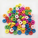 100x mixed wooden spacer beading beads wood bead jewelry accessories JR