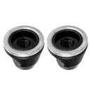 2x Durable Bicycle Hubs Nut Fixed Gear Quick Release Road Bike Wheel Hub Black