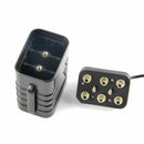 6 section 18650 battery box 18650 battery pack 5VUSB/8.4VDC dual interface  F1A3