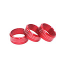 3PCS Red Aluminum AC Climate Control Knob Ring Cover For Subaru Impreza WRX/STi