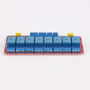 8 CH DIY Relay Module w/Optocoupler Isolation High Low Level Trigger (12V) A