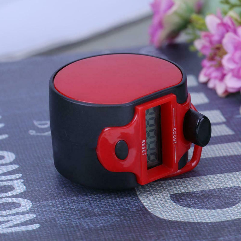 Tally Counter Clicker 5 Digit Number Handheld Manual Digital Counter Red