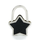 Table Stars Foldable Wallet Hanger Handbag Hook Pocket Holder (black) I5T5