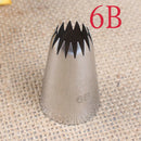 1Pc 6B Stainless Steel Icing Nozzle Decor Tip Cake Baking Pastry Decor JC&j