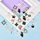 30Pcs/Set Mixed Style Alloy Enamel Charms Bracelet Pendant DIY Jewelry Findi- OZ