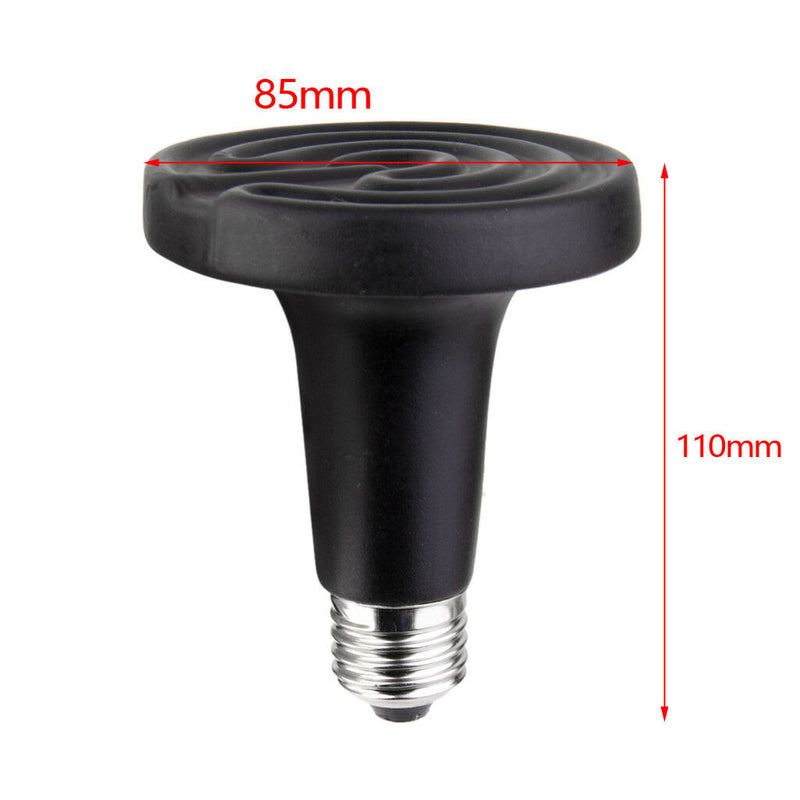 150W Reptile Terrarium Infrared Heat Emitter Basking Spot Light Bulb Dia85mm