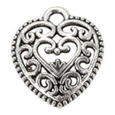 30pcs Mixed style Heart Pendants Charms Findings - Jewellery Making Finding