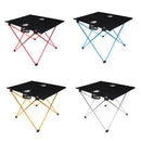 Folding Aluminum Camping Picnic Table Dining Desk Outdoor Gear Red