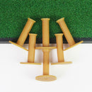 Pack of 6 Rubber Golf Tee Holder Set for Practice & Driving Range Mats
