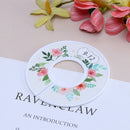 6Pcs Flower Round Child Clothes Size Dividers Plastic Ring Size Label Suppl Kw