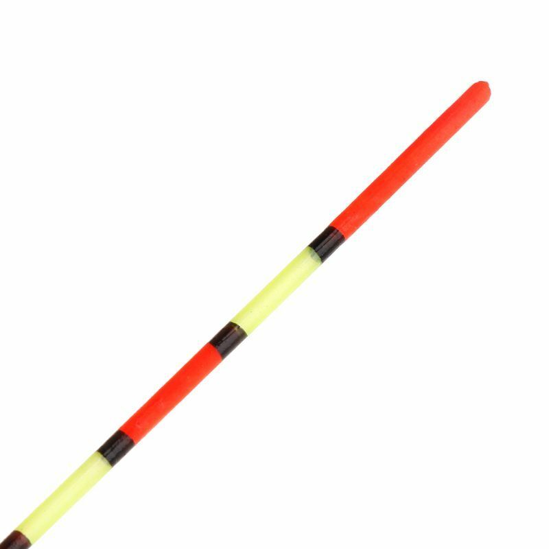 5x Fishing Floats Fluorescent Tail Luminous Wood Stick Floating Buoy Ice Fishing