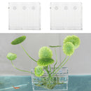 2pcs Personality Aquarium Ornament Crystal Suction Cup Pot for Aquatic Planting