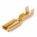 100X 2.8mm Brass Crimp Female Spade Connector Terminal Insulated Sleeve 22~16AWG
