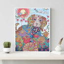 Special Shaped Drill 5D DIY Flowers Dog Rhinestone Diamond Painting (H017)