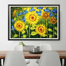 Stamped & Counted Sunflower Cross Stitch Kits for Beginners Handmade Gifts