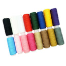 16 Multi-Color Polyester All Purpose Sewing Threads Hand Stitching Accessory