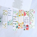30pcs/set Flowers Bookmarks Message Cards Book Notes Paper Page Holder for Bo%o