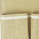 Linen Fabric Wall Door Closet Hanging Storage Bag Organizer (3 Pockets)