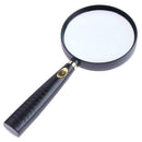 5X Handheld Magnifying Glass 10X High Optical Real Glass Magnifier Lens