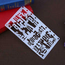 Theme Hollow Ruler A6 Page Template DIY Photo Album Draw Tool
