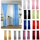 100x250cm Door Window Curtain Drape Panel Sheer Valance Divider Wine Red