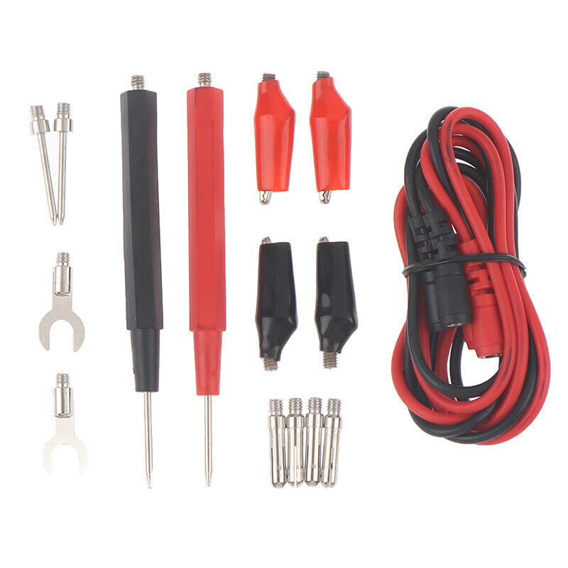 16 in 1 Digital Multimeter Test Leads Probes Volt Meter Cable Clip Alligator Hn