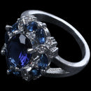 Gorgeous Aquamarine Wedding Engagement Women Ring Blue Size 10 R4R4