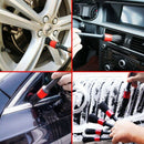 Detail Brush (Set Of 6), Auto Detailing Brush Set With A Car Wash Mitt For