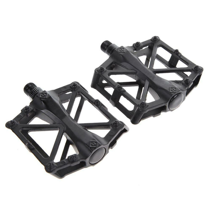 9/16 in Bike Pedals Ultra-Light Alloy Cycling Treadle Universal BLACK A