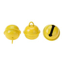20pcs 25mm Metal Jingle Bells Christmas Hanging Decor Pet Pendant (Yellow)