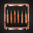 6pcs/lot Red Copper Welding Head Pure Red Copper Solder Tip Tool Kit