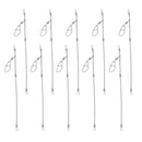 10Pcs Anti Tangle Booms with Strong Snap Bent Boom Anti-Tangle Fishing Rig S