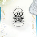 Girl Transparent Silicone Seal DIY Scrapbooking Album Decorative (WW0850A1) A