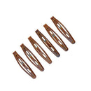 Woman 6 Pairs Coffee Metal Hairpins Brooch Hair clips