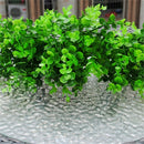 1PC Artificial Eucalyptus Grass Green Leaves Plant For Home Decor 7-Branches MO