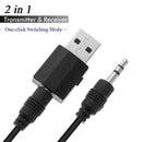 2in1 5.0 Stereo Audio Adapter One-click Bluetooth Transmitter Receiv A6L5 H0Z3