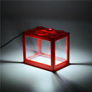 Mini Aquarium Usb Led Light Lamp Fish Tank Home Office Tea Table Decoration