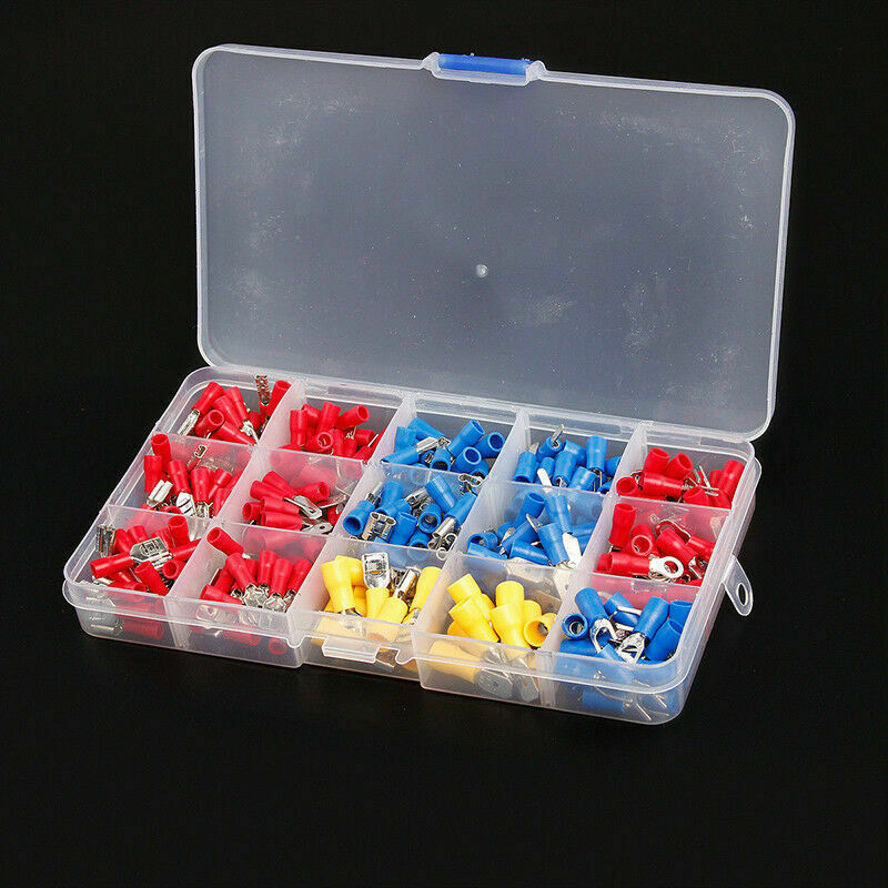 280pcs Assorted Insulated Electrical Wire Terminals Crimp Spade Connectors Set