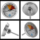 Dial Stainless Steel Oven Pointer Type Thermometer Food Temperature Meter A