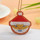 5pcs DIY Full Drill Special Shaped Diamond Painting Christmas Keyring Decor