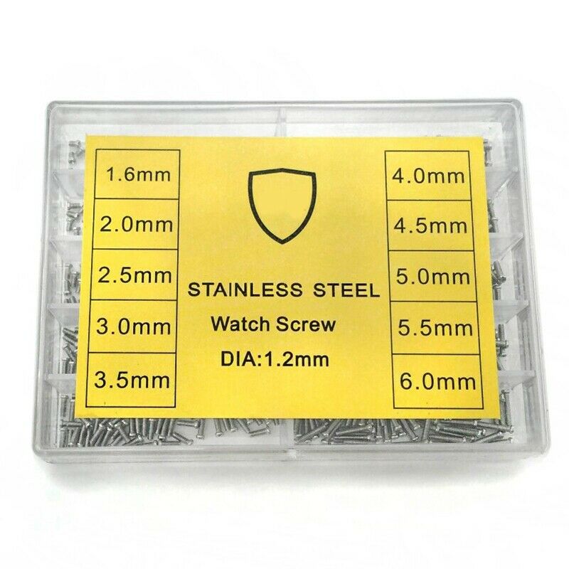 1.2Mm Stainless Steel Assorted Screws Watch Tools For Repairs Watch 10 Size U5P5