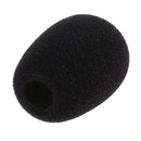 5 Pack 6mm Lavalier Lapel Tie Clip with 5 Pack Windshield Foam Soft Sponge
