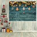 Christmas Wooden Board Background Cloth Photography Backdrop Photo Decor