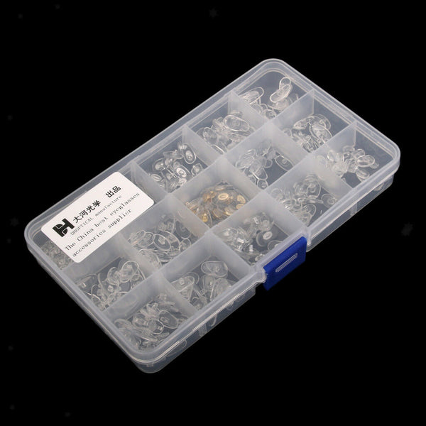 150PRS Silicone Nose Pads Holders Eyeglass Glasses Spectacles Frame Repair