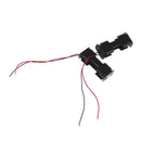 2Pcs Black Battery Holder Plastic Battery Case Wired for 2 x AA Batteries  Z