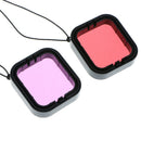 4x Dive Filter (Red + Purple) Water Resistant for Gopro HERO5 Black Camera