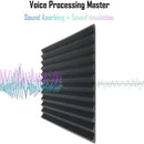 12 Pcs Black Acoustic Panels Soundproofing Foam Acoustic Tiles Studio Foam