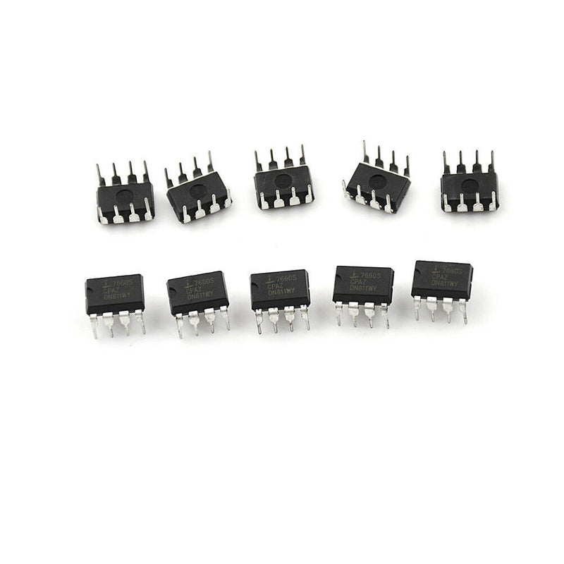 10 PCS ICL7660SCPA ICL7660 DIP-8 Super Voltage Converter Ew