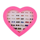36 Pairs Crystal Women Stud Earrings Mixed Color Earrings Wholesale Jewelry