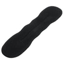 3pcs Black Sponge DIY Hairstyle Hair Ponytail Bun Maker Holder 9" for Lady